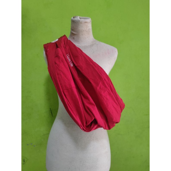 gendongan the baba sling original merah