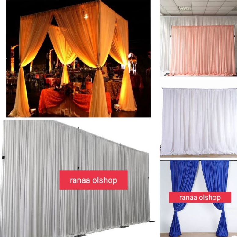 ◘|Paling PopularBackdrop tinggi 3 meter background latar belakang kain filamin polos ysku 51 Spanduk