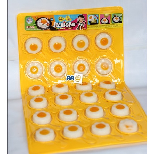 

Ready Stock.. JELLYAGAR BENTUK TELOR ISI 24 70