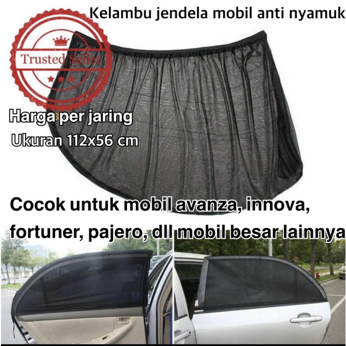 KELAMBU JARING TIRAI JENDELA MOBIL ANTI NYAMUK ANTI DEBU ANTI UV