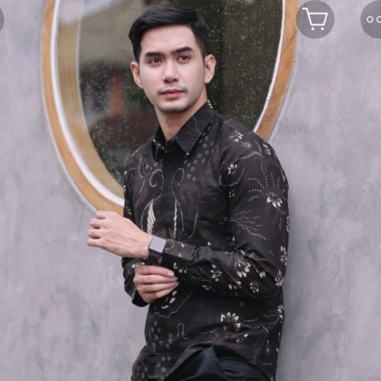 LBPT5927 7.7  kemeja batik SLIMFIT pria dewasa lengan panjang mewah/ kemeja batik premium/ kemeja ba