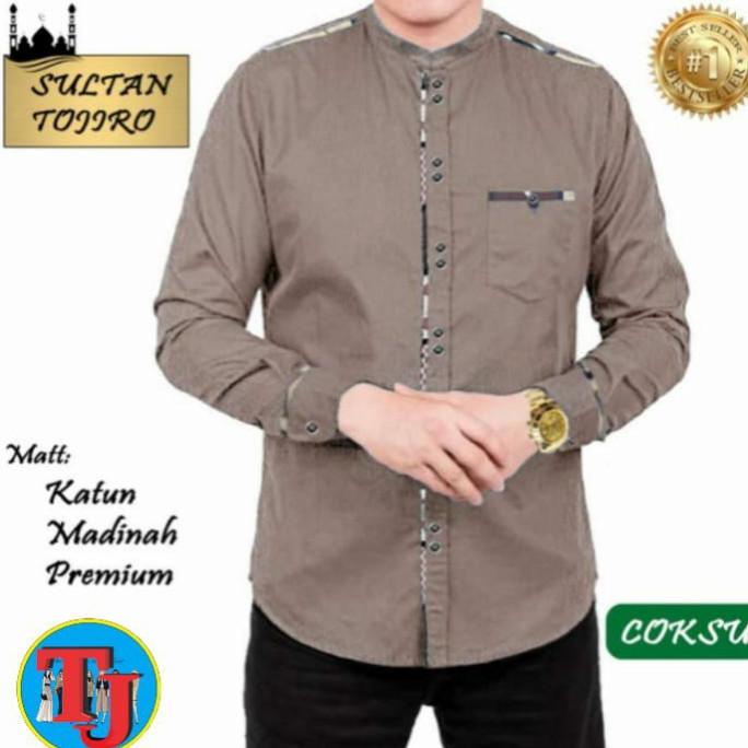 Tj Baju Pria Muslim Lengan Panjang Koko Sultan Tojiro