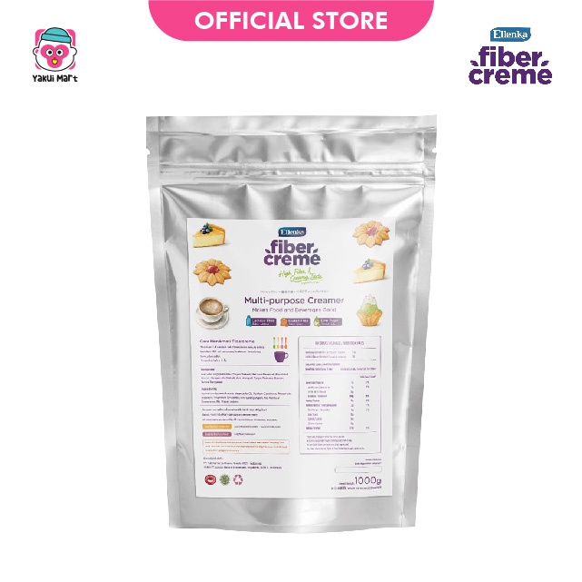 

⭐YAKUI MART⭐ Ellenka Fiber Creme Krimer Pengganti Santan Creamer Serbaguna 1kg