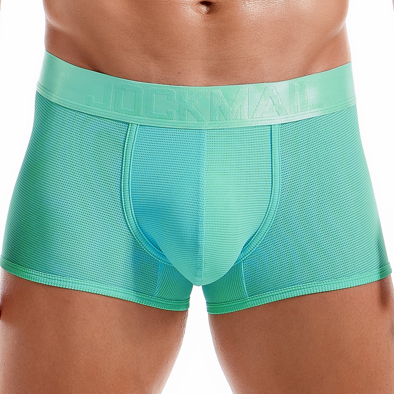 ✶JOCKMAIL Pria Sexy Celana Dalam 2022 Batang Celana Pendek Calzoncillos Slip Mesh Boxershorts Bernap