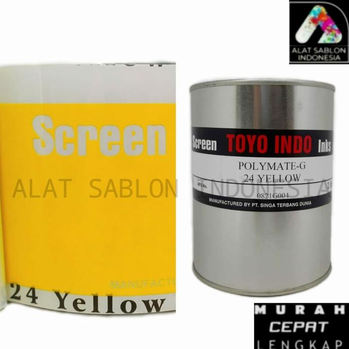 

TINTA TOYO POLYMATE YELLOW G24 KUNING TINTA SABLON PLASTIK 1kg