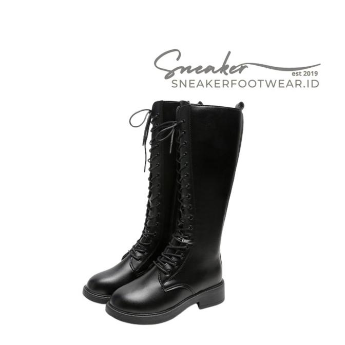 Sepatu Boots Wanita Panjang Hak Sedang Import 270 Sneakerfootwear
