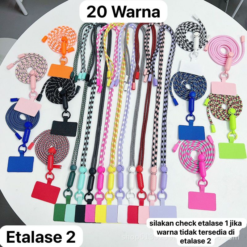 

LANYARD / TALI NAGITA BATIK BISA PANJANG PENDEK (UNIVERSAL) flash sale 20WARNA