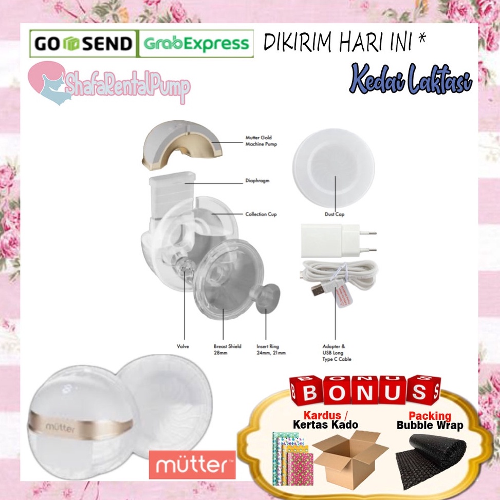 ¯ Sparepart Handsfree Mutter Gold Wearable Breast Pump r Premium Big Sale.
