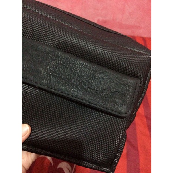 clutch bag unisex embossed Mandiri tas tangan logo bank mandiri