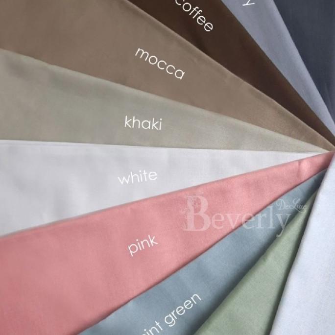 Laris Kain Bahan Sprei Meteran Katun Beverly Polos