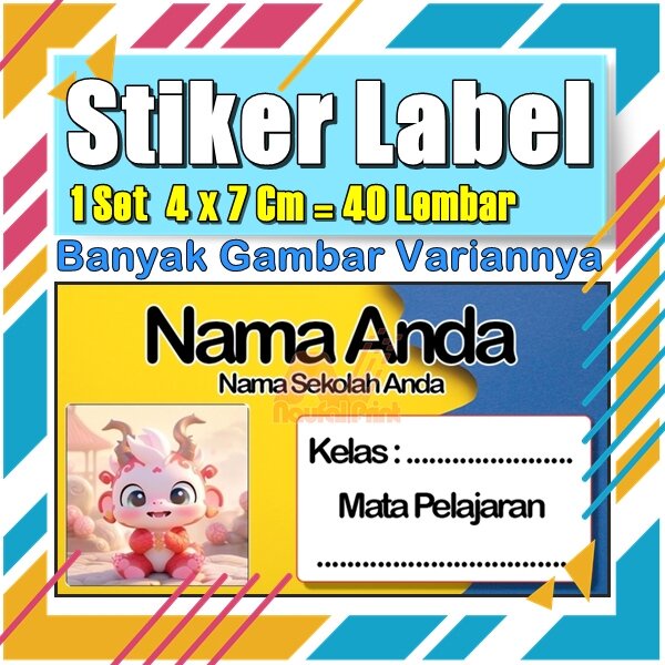 

Stiker Label Nama Buku Pelajaran Anak Karakter Hewan Lucu Cute Murah Sticker Kecil Banyak 20 Lembar Anime Vol-29