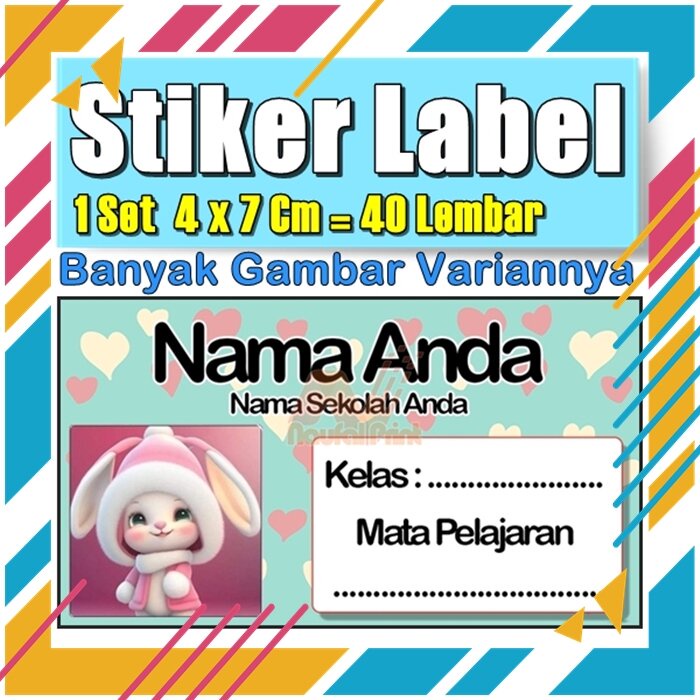 

Stiker Label Nama Buku Pelajaran Anak Karakter Hewan Lucu Cute Murah Sticker Kecil Banyak 20 Lembar Anime Vol-172