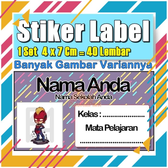 

Stiker Label Nama Buku Pelajaran Anak Karakter Hewan Lucu Cute Murah Sticker Kecil Banyak 20 Lembar Anime Vol-184