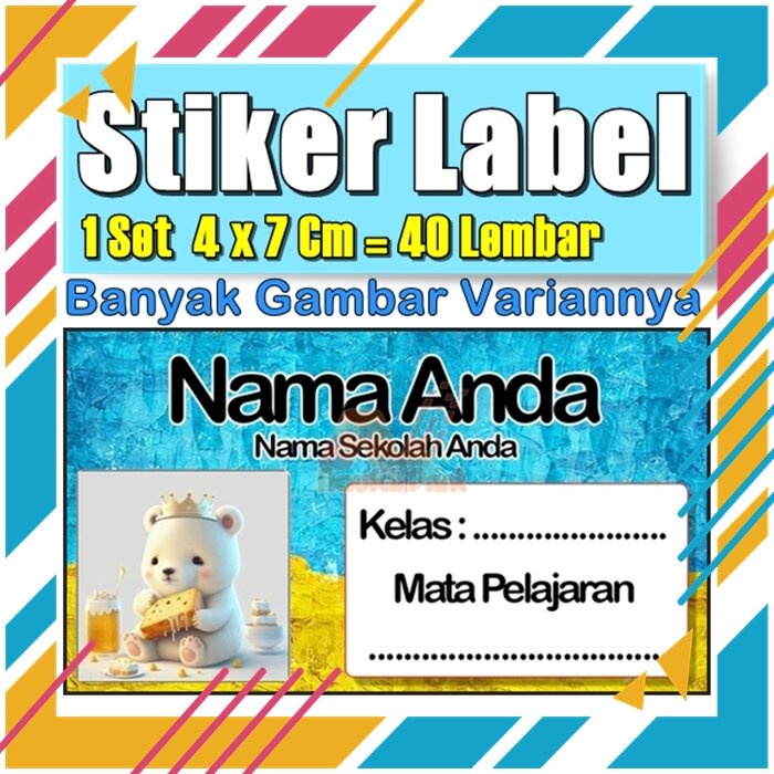 

Stiker Label Nama Buku Pelajaran Anak Karakter Hewan Lucu Cute Murah Sticker Kecil Banyak 20 Lembar Anime Vol-229