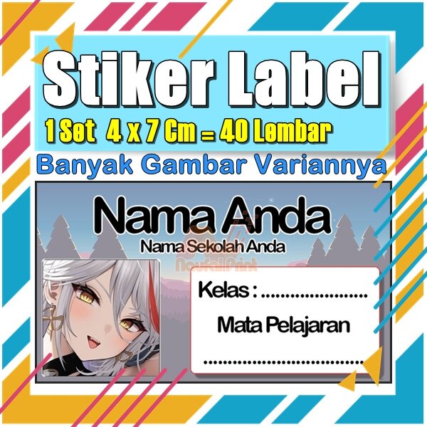 

Stiker Label Nama Buku Pelajaran Anak Karakter Hewan Lucu Cute Murah Sticker Kecil Banyak 20 Lembar Anime Vol-425