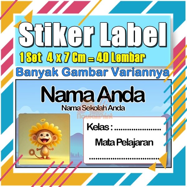 

Stiker Label Nama Buku Pelajaran Anak Karakter Hewan Lucu Cute Murah Sticker Kecil Banyak 20 Lembar Anime Vol-457