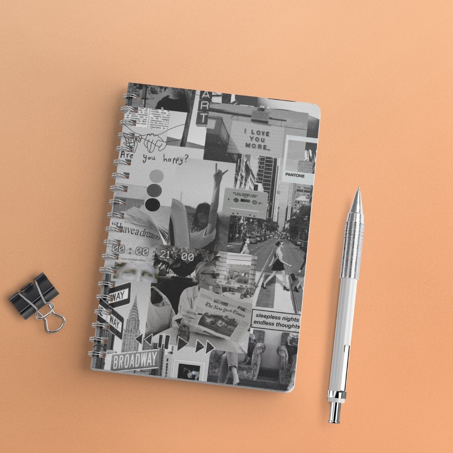 

Serba Murah Notebook Aesthetic Edition 1 Lined Grid Dot Ukuran A5 Ring Spiral Jurnal Catatan Buku Spiral Binder