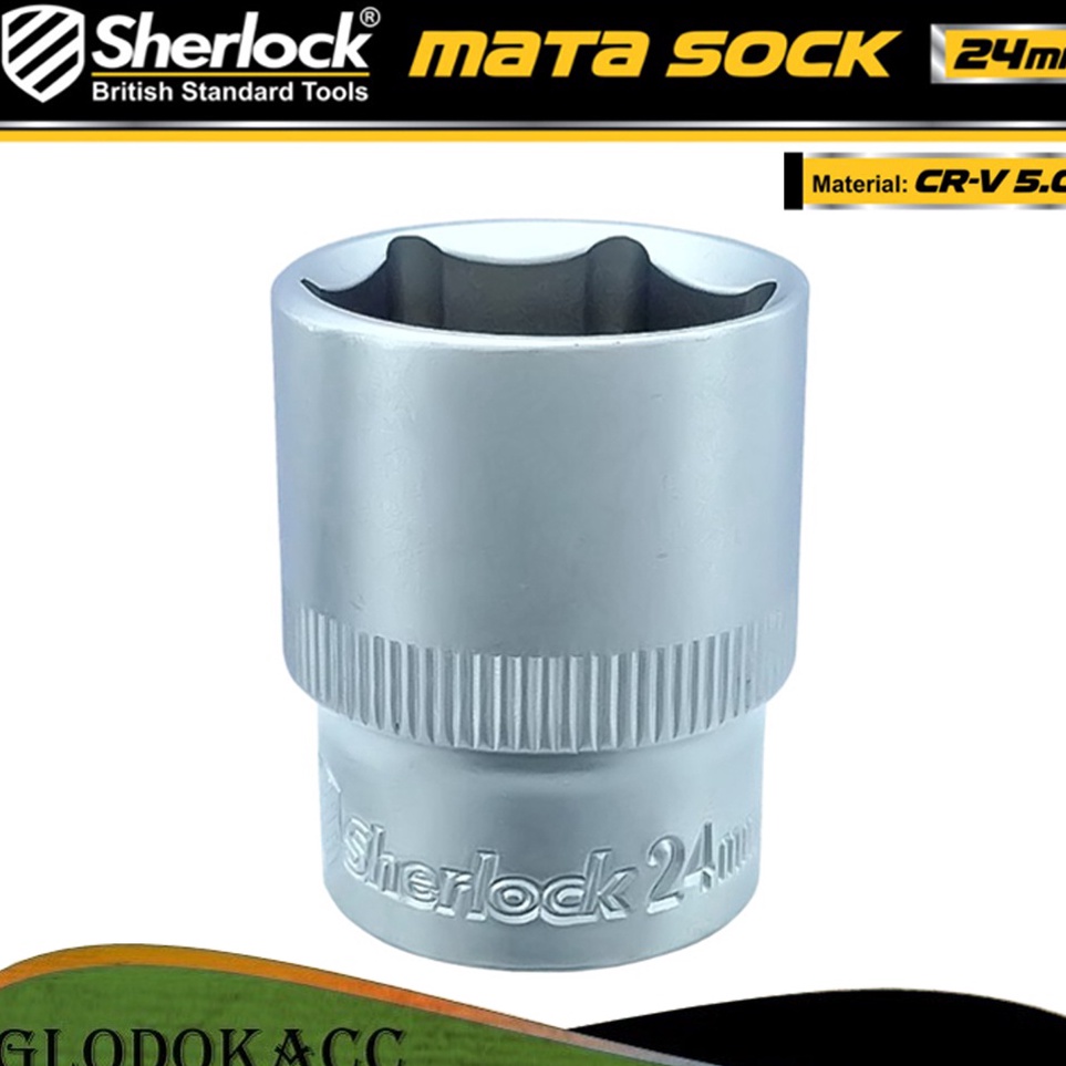 ✯0pn Kunci Shock 24 mm 6 PT / Sherlock Mata Sok/Sock 1/2 inch l Promo Paling Popular.