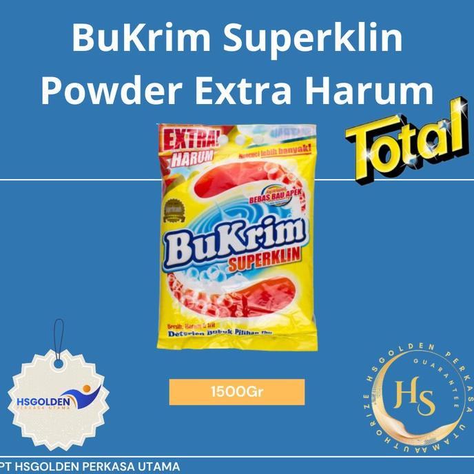 

Promo [New Released] Bukrim Superklin Powder Kemasan 1500 Gr + Piring Cantik