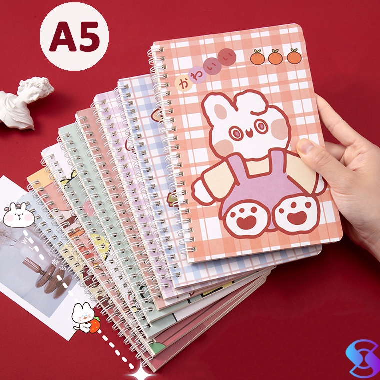 

JVDR2568 Ready Stok 60 lembar Buku Tulis A5 /Notebook A5/buku gulungan A5/Buku Tulis Sekolah isi 60 lembar-Suning Mall