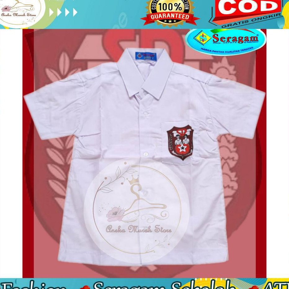 シ III 13108 Baju Seragam Sekolah SD Lengan Pendek Merek Seragam Dan Winda Seragam, Seragam bullofa ✨