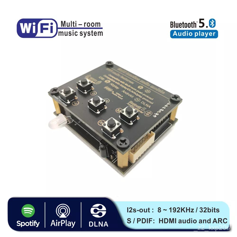 ✅&WB05 WiFi and Bluetooth 5.0 Audio Receive Bluetooth Module I2S Analog Output ESS9023 Output Board 