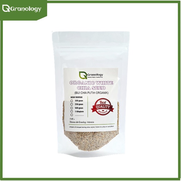 

Terlaku.! Organic White Chia Seed Peru (100 gram) by Granology ADN