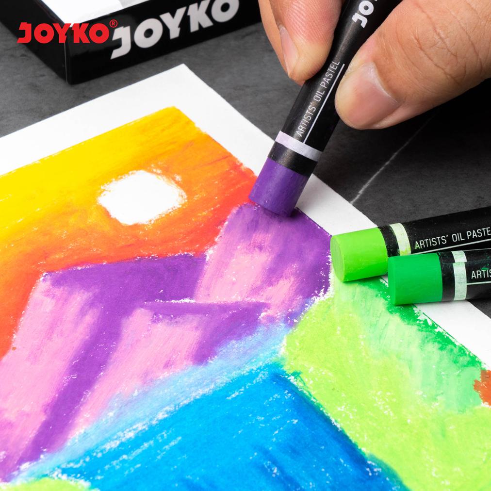 

8.8 Artists Oil Pastel Krayon Minyak Joyko Op-Art Warna Colors Grosir !!