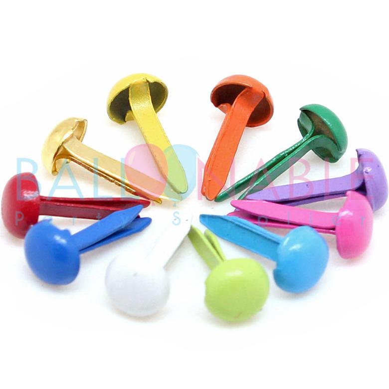 

Terbaru Paku Belah Besi Pengikat Kertas Warna Warni Gold Silver / Paper Fastener Colorful Gold Silver