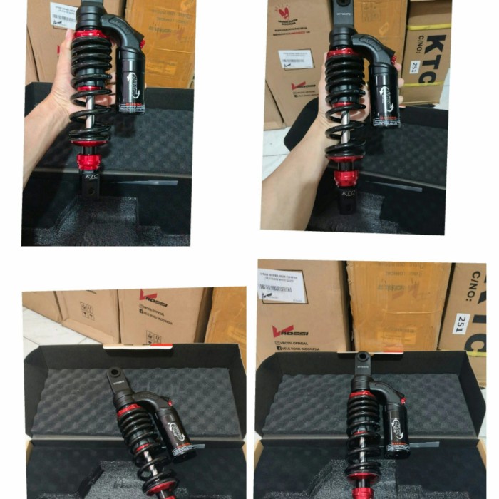 Shock Breaker Ktc Tipe New Evo 2022 Vario 125/150 Uk 330Mm Black Red Kode Br05