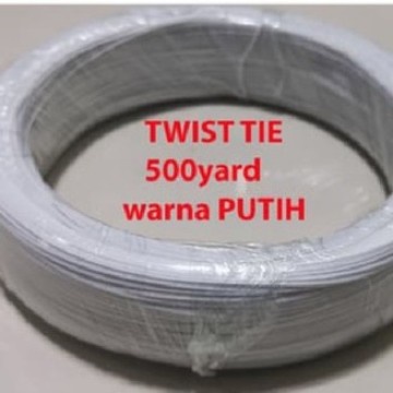 

Terlaris Kabel Kawat Ikat ( Twist Tie ) Putih 500 Yard - Pengikat Kabel - Magic