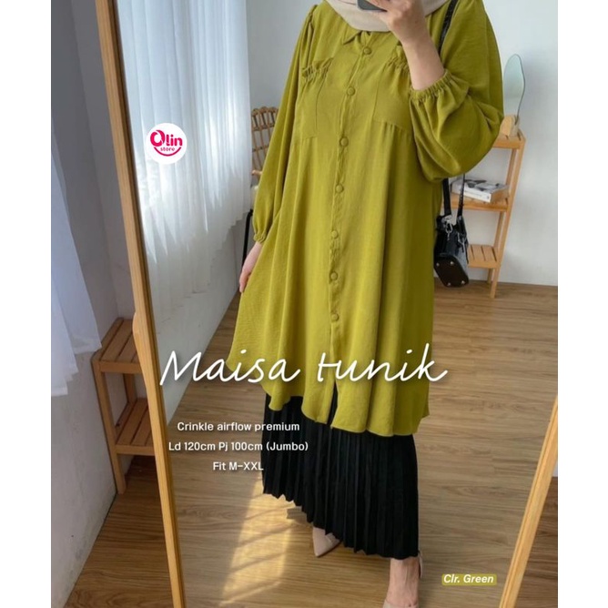 MAISA TUNIK/ MIDI POLOS PREMIUM ORI OLIN