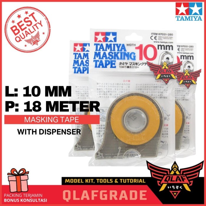 

MURAH Masking Tape 10mm TAMIYA WITH DISPENSER tempat tape