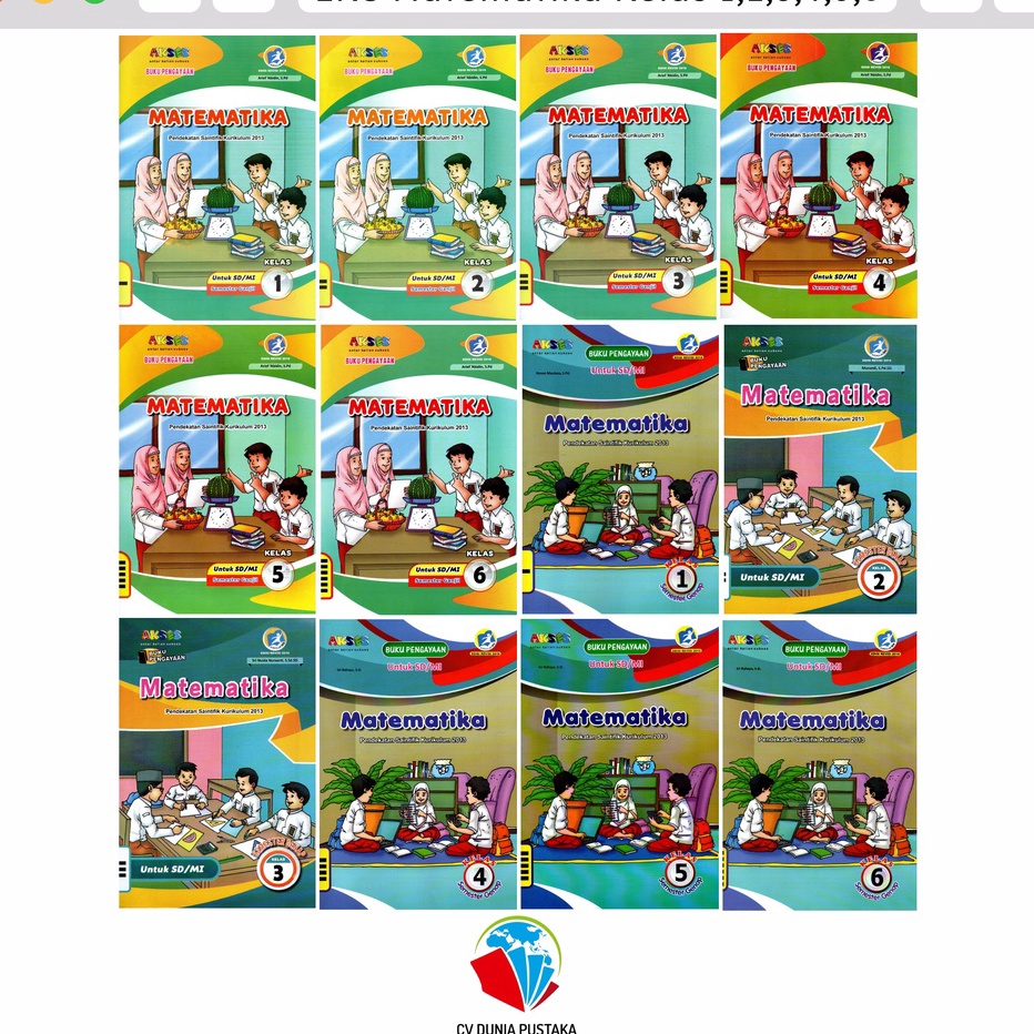 Ready LKS MATEMATIKA KELAS 1,2,3,4,5,6 SD AKSES GRAFIKA 27 Terlaris