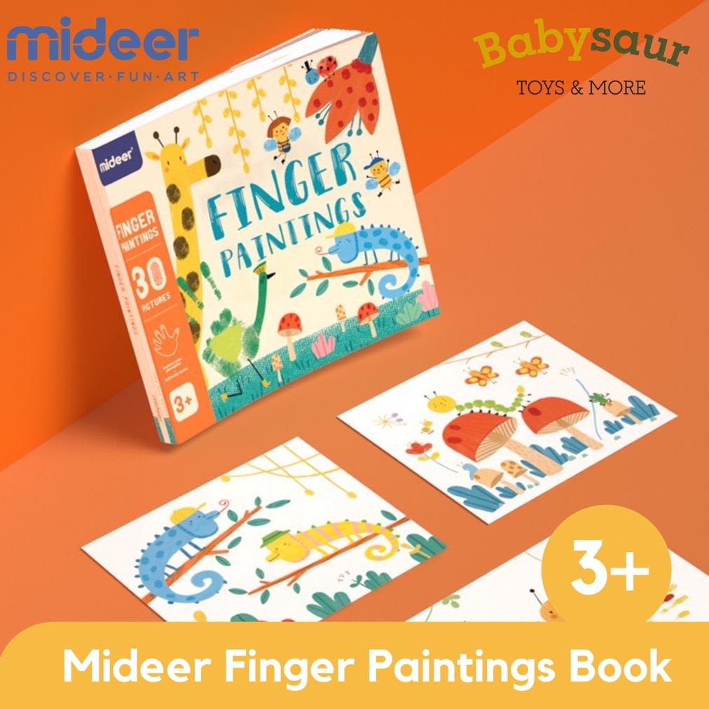 

8.8 [Big Sale] Mideer Washable Finger Paint Non Toxic Hand Painting Cat Tangan Anak Mideer New !!