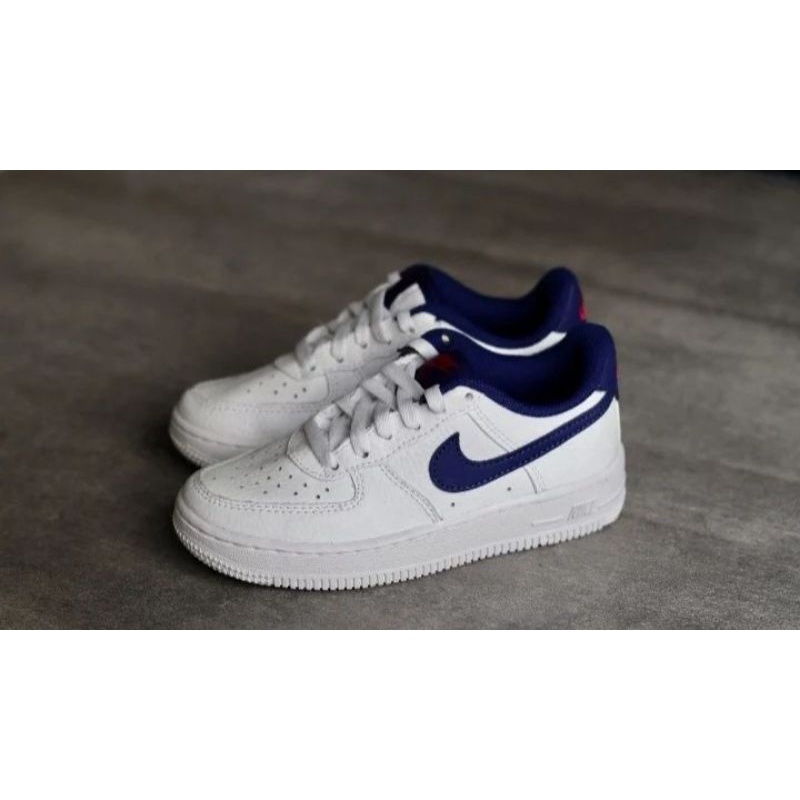SEPATU ANAK ORIGINAL NIKE AIR FORCE 1 WHITE NAVY