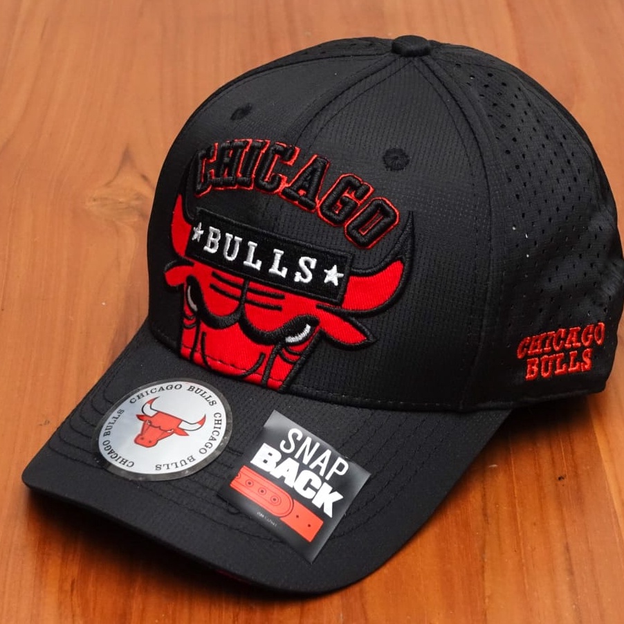 COD Topi Bulls Baseball Pria Topi NBA Import Mirror ORI 