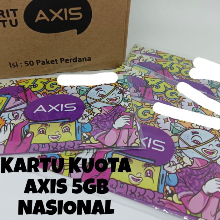 PMBB4390 COD✔  Kartu Perdana Kuota AXIS 1,5GB | AXIS 5GB | AXIS 0k NASIONAL SE-INDONESIA