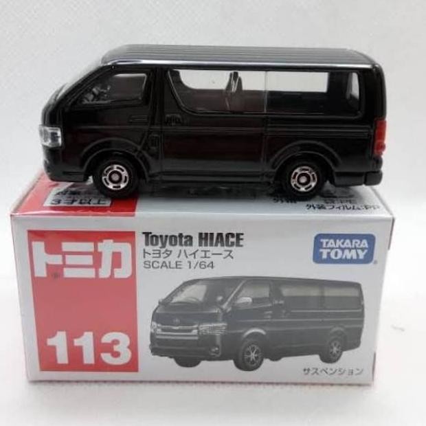 FLASH SALE MAINAN TOMICA TOYOTA HIACE BLACK #113 TAKARA TOMY DIECAST MOBIL HIACE TERLARIS