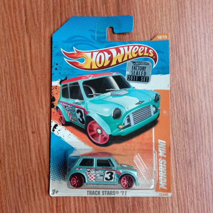 MUST HAVE HOT WHEELS MORRIS MINI TRACK STARS 11 FACTORY SEALED BIRU TELOR ASIN TERMURAH