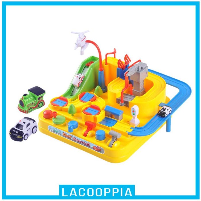 PROMO CAR ADVENTURE TOY RACING RAIL TRACK ADVENTURE RACE TRACK CAR BUILDING TERLARIS