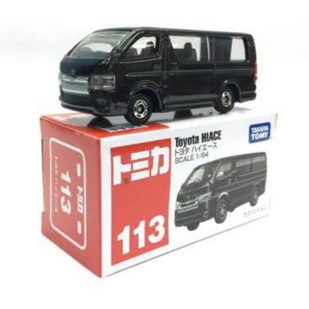DISKON SPESIAL PROMO TOMICA TOYOTA HIACE BLACK #113 TAKARA TOMY DIECAST MOBIL HIACE TERBARU