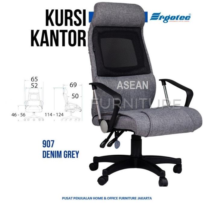 Faktur Ok- G-R-A-B! Kursi Kerja Direktur - Ergotec Type 907 Nylon Mamwarai