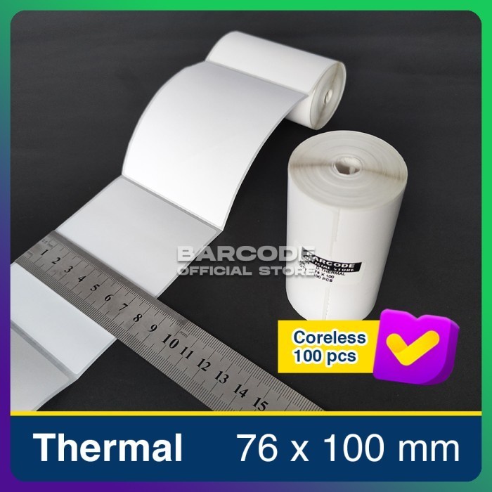 

Terlaris Kertas Label Stiker Thermal Printer Bluetooth 76X100 / 80X100Mm 80 Mm