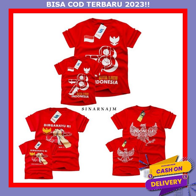 Bj Merah Putih Baju Kaoss Anak2 17An Kaos Anak Perempuan Import Kaoos Ank Tujuh Belasan Bsju Ank Ind