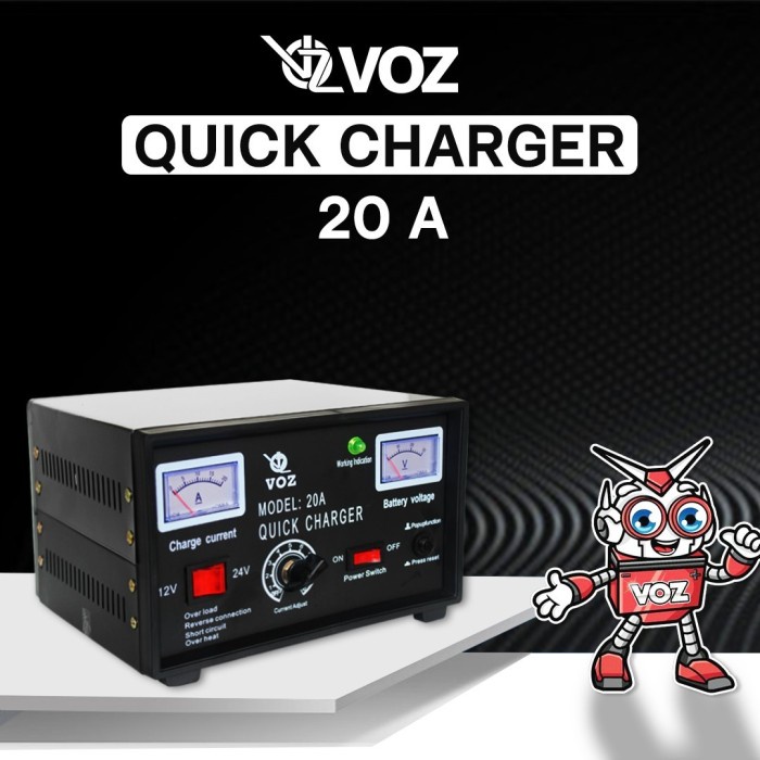 VOZ CHARGER AKI 20A CHARGER AKI MOBIL CHARGER AKI KERING