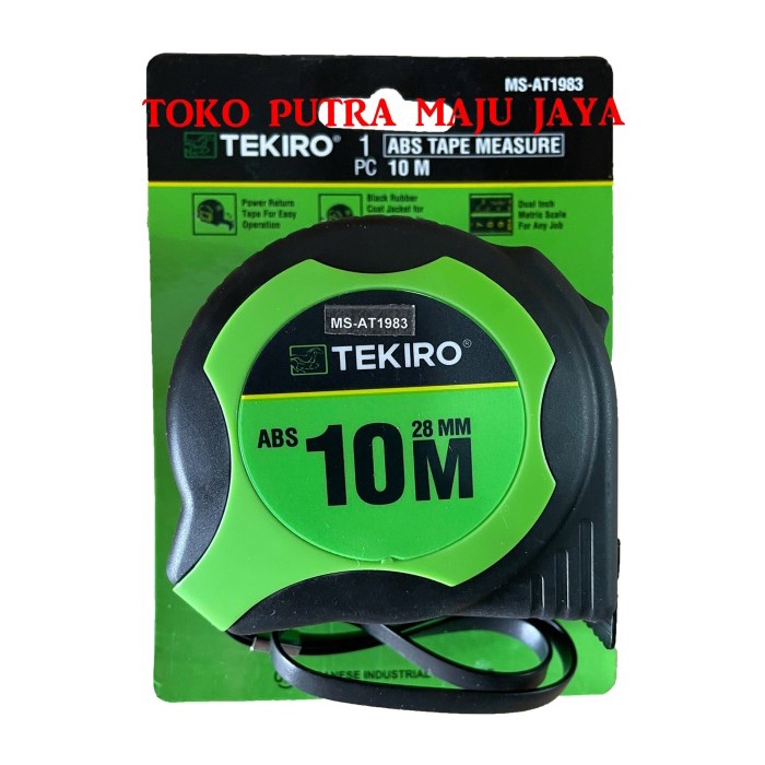 Termurah Meteran Abs Tekiro 10 Meter Pelindung Karet Anti Pecah 10 M Tekiro