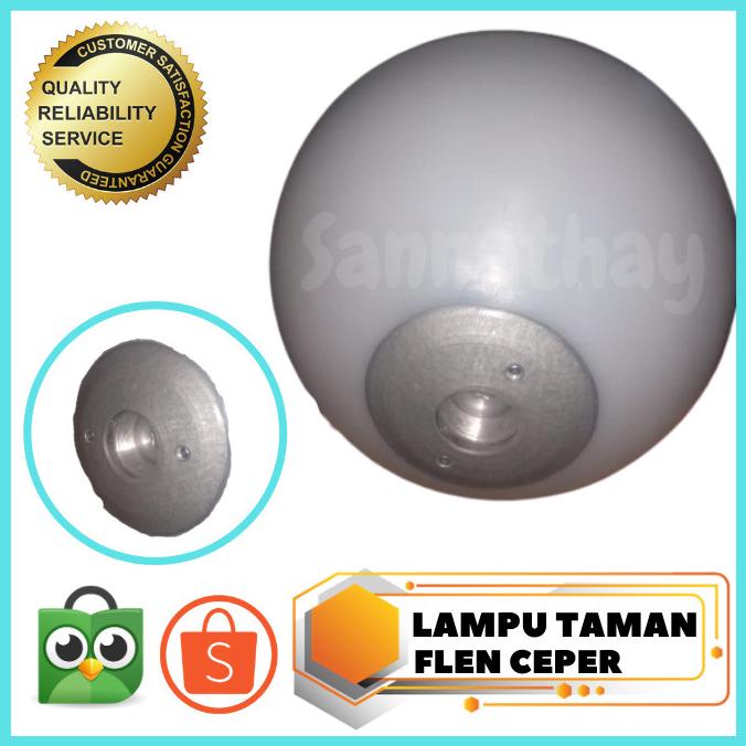 BARU  Lampu Taman Bulat Polytelin 40 Cm/ Lampu Taman Bulat Polytelin