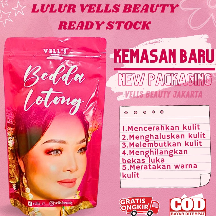 Terkini BEST SELLER VELLS BEDDA LOTTONG  | Vellsbeauty lulur vells bedda lotong | bedda lotong velis