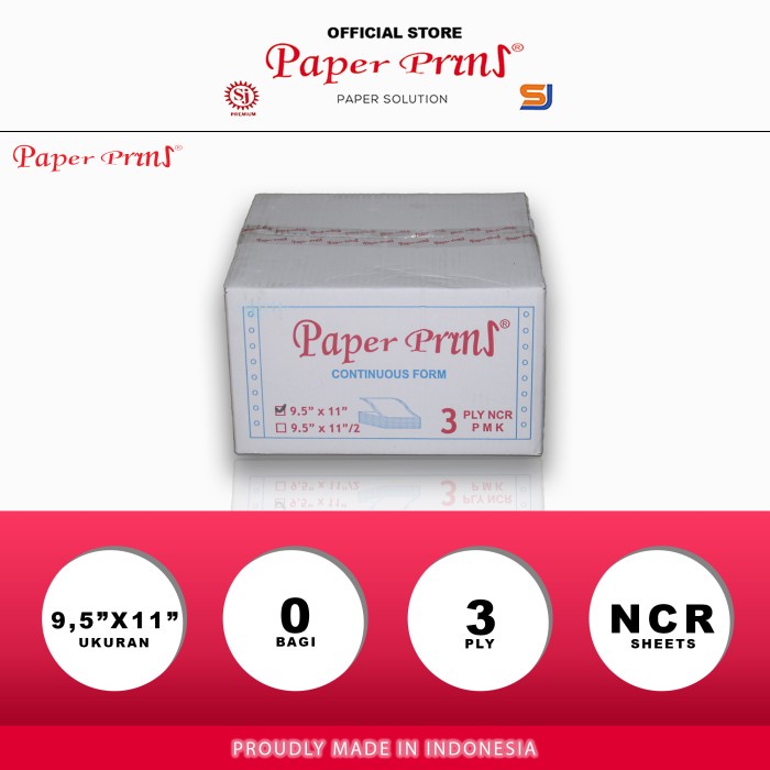

Best Seller Paperpryns Continuous Form / Ncr / 9,5 X 11 / 3Ply